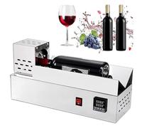 PVC Capsule Heat Shrinker for Wine Bottles, 600W Ceramic Heating Sealing Machine, Adjustable 150-170°C, Secure Lid Seal
