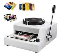 PVC Card Embosser - Magnetic Stamping Machine for Creating ID Cards and PVC Cards, 72 Character Capacity