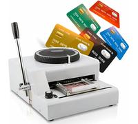 PVC Card Embosser Manual Embossing Stamping Machine PVC Card Code Printer for ID Card Gift VIP Club Cards (72 Characters)~/