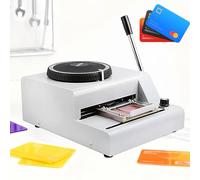 PVC Card Embossing Machine, Manual Number Embosser, Adjustable Depth & Spacing, Compact Design for Membership & VIP Cards, 85.5x55mm Plastic Cards