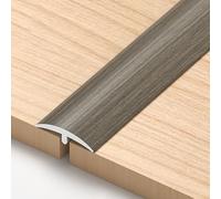 PVC Carpet Trim, T-Molding Floor Edging Trim, Threshold Transition Strip, for Laminate, Vinyl, Tile Connect Flooring Gaps Easy to Clean Cuttable(Textured Gray,3pcs*90 * 2.5cm)