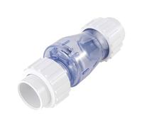 PVC Check Valve/Spring Combination Check Valve, Clear, 2" Connection Water Check Valve (2")