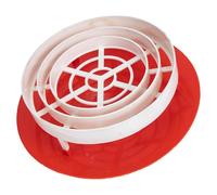PVC Chimney Rainproof Cover for Flue Pipe, 160-250mm Vent | Umbrella Shaped Slant Design, One Piece Molding, Quick Drainage, for Fireplaces and Windy Weather