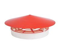 PVC Chimney Rainproof Cover for Roof Vent, 160-250mm Protector | One-piece Slant Umbrella Shape, Quick Drainage, Waterproof Design, for Chimney and Exhaust Duct Use