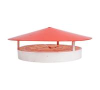 PVC Chimney Weatherproof Cover for Roof Vent, 160-250mm | One-piece Moulded Umbrella Shape, Slant Design, Lightweight Shelter, for Exhaust Duct and Vent Use