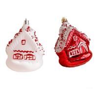 PVC Christmas Ball Ornaments with Classic Tree Crown Star Design and Sweet Donut Shapes for Holiday Season Decoration and Home Ambiance (C)