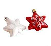 PVC Christmas Ball Ornaments with Classic Tree Crown Star Design and Sweet Donut Shapes for Holiday Season Decoration and Home Ambiance (B)
