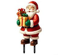 PVC Christmas Garden Card Insert Weather-Resistant Festive Design | Easy installation for gardens and courtyards adds holiday cheer and creates a welcoming outdoor ambiance