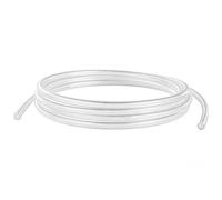 PVC Clear Plastic Tube Pipe, 6mm ID x 8mm OD,3 Meter Transparent Vinyl Hose, Food Grade Plastic Flexible Pipe for Water, Oil, Air Transfer, Brewing, Industrial Use, Drain, Siphon, Pumps, Filters