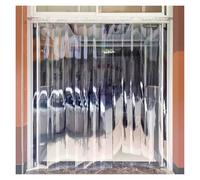PVC Clear Strip Curtain 1.3mm Cold Storage Door Waterproof Thermal Insulation for Bathrooms & Bedrooms 0.75x3m/2.5x9.8ft Energy Saving Solution