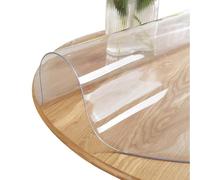 PVC Clear Table Cover,1.7mm Thick,Clear Waterproof Dining Table Desk Protector,Transparent Computer Desks Pad,Multi-Purpose Clears Desk Mat,Easy to Clean,for Office,Home and School