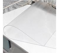 PVC Clear Table Cover Protective Film, 2.0 Soft Glass Table Protector, Frosted Transparent Table Mat, Suitable for Coffee Table, Dining Table, Writing Desk (60x120cm/24x47in)