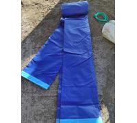 PVC Coated Canvas Unloading Chute - Foldable, Easy Storage, Wear-Resistant Tarpaulin Conveyor for Efficient Cargo Handling, 62cm/24.4in Width, 500cm Length
