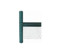 Pvc Coated Galvanised Chicken Wire Netting Green 5M X 0.6M X 25Mm Mesh