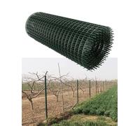PVC Coated Wire Mesh Fence, 6cm hole Heavy Duty Galvanized Chicken Wire Fence for Garden Farm Poultry Enclosure(Height 150cm Th 3.4mm)