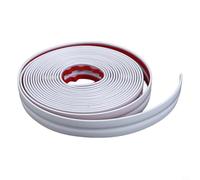 PVC Corner Protector Strip 2cm x 5m | 3D High Gloss Wall Trim for Inner Outer Corners | Self-Sticky For Edge Guard for Baby Safety | Furniture & Sealing | Cuttable(white)