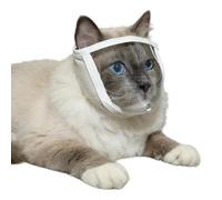 PVC Cotton Transparent - S/m 1.5-10 kg Cat Muzzle | Anti Bite Care Head Guard with Wide View | Breathable Pet Protective Cover for Small Dogs | Kitten Helmet Eye