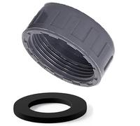 PVC Coupling Cap Pipe Fittings White PVC Pipe End Cap Plug Adapter Fit for Female Thread Pipes or Fittings Gray. 63mm