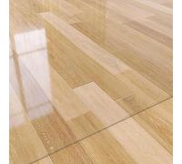 PVC Desk Chair Mat for Floor Protection, Transparent Rectangle Mat for Home Office, Study with Wooden Carpet