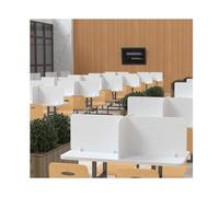PVC Desk Divider Panel Privacy Partition for Home Office Multiple Sizes & Colors (40x50cm) Enhance Workspace Separation & Focus