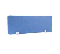 PVC Desk Divider Partition Board, Desktop Divider Acoustic Privacy Panel Multicolor 30x(40-120) cm(Sky Blue,30 * 120cm with Fixed Clip)