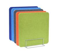 PVC Desk Divider Partition Board, Desktop Privacy Divider Multicolor Multiple Sizes(Orange,40x50)