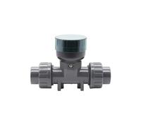 PVC Digital Water Flow Meter With LCD Display RS485 Output Acid Alkaline Resistant Pipe Sensor For Irrigation(ZJPVC-LCD-DN25)