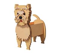 PVC Dog Shaped Cartoon Flower Planter, DIY Cairn Terrier Dog Bonsai Holder, Indoor Outdoor Cute Pet Flower Pot Decoration For Indoor Office Outdoor Home ( Color : Cairn Terrier , Size : 24*18cm )