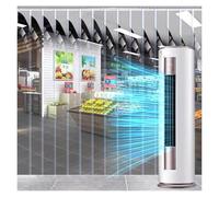 PVC Door Curtain Clear PVC Smooth Strip Curtain Freezer Room PVC Strip Curtain Plastic Vinyl Strip Door Curtain Hurricane Shutters Suitable for Factory Warehouses(1.2x2.3m)
