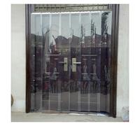 PVC Door Curtain Plastic Strip Door Curtain Kit, PVC Strip Curtain Waterproof Hurricane Shutters Gate Suitable for Easy Entry and Exit of The Courtyard Entrance Door(135x200cm/53.15x78.74in)
