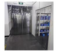 PVC Door Curtain PVC Freezer Door Curtain Smooth Waterproof, Pvc Strip Curtain Vinyl Clear Plastic Suitable for Balcony Bedroom Corridor, Easy To Enter and Exit(135x250cm/53.15x98.43in)