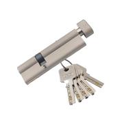 PVC Door Lock,Anti-Snap Cylinder Lock Security Door Brass Lock Cylinder Aluminum Alloy Eccentric Core(60x30T)