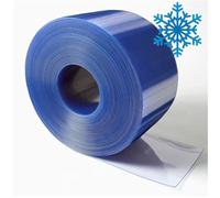 PVC Door Strip/Strip Curtain - 300mm x 3mm x 50m ROLL Super Polar Clear - Freezer Coldroom Chiller Butcher…