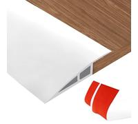 PVC door threshold strip, transition profile, self-adhesive height compensation from 5-10 mm, transition strip floor for connecting floor joints and carpet threshold transition, floor tiles 1 m