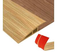 PVC door threshold strip, transition profile, self-adhesive height compensation from 5-10 mm, transition strip floor for connecting floor joints and carpet threshold transition, floor tiles 1 m