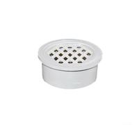 PVC Drain Pipe 50-200mm Built-In Floor Drain Cover For Balcony Efficient Water Management White Round Drainage System(50mm)