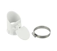 PVC Drain Pipe Check Valve 50-160mm Anti-Stink Insect-Proof Rainwater Pipe Cover Filter for Outdoor Drainage Balcony Garden Floor Drains(50mm)