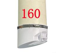 PVC Drain Pipe Check Valve, 50-160mm Floor Drain Cover for Proof Sewage Drain Anti Backflow Vertical Horizontal Installation(160 Tubes)