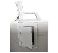PVC Drain Pipe Inspection Hatch Door, Hinged Access Panel for Wall/Ceiling | PVC hinged access door; side-opening design for drain pipes, walls, ceilings, home décor(White,Hole-150mmx200mm)