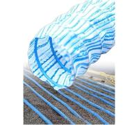 PVC Drain Pipe,Landscape Drain Tile Roll French Flexible Underground Drainage Pipes, Suitable For Construction Sites And Sports Fields(16.4ft)