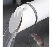 PVC Drainage Pipe Floor Drain, 50-160mm Auto Closing Valve Cover Anti-smell Insect-proof Large Displacement for Outdoor Balcony Garden(110)