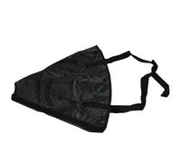 PVC Drift Sock Sea Anchor for Kayak Canoe Boat, Heavy Duty Drogue with Reinforced Webbing, Compact Fishing Brake for River, Black (Size S)(XS)