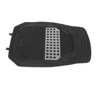PVC Driver Side Car Floor Mat, Black Suv Weather Mud Mat | Moisture Resistant, Wear-resistant Surface, Supports Foot Grip and Factory Carpet Protection during Daily Commuting