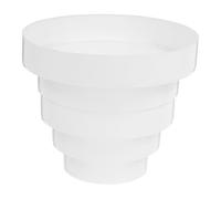 PVC Duct Reducer 80-150mm for Range Hood Ventilation Systems | Leakproof Connection, Easy Installation, Versatile Compatibility, White Finish, Tight Fit Design, Pvc Material