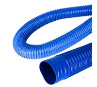 PVC Dust Collection Hose 10ft 13ft Dust Suction Smoke Exhaust Hose | 30-300mm Blue Flexible Fume With Carbon Steel Wire Coil For Dust Collection Systems(3.0m/9.84ft,75mm)