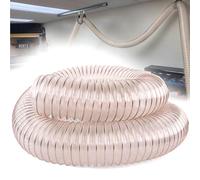 PVC Dust Collection Length 100Cm, Pu Hose with Copper-Plated Steel Wire, 1.2Mm Thick Puncture-Resistant Vac Hose, for Workshop, Woodworking(115mm)