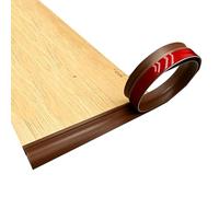 PVC Edge Trim Strips, Cut to Any Length, White Self-Adhesive Edge Trim Strips for Wood Flooring.(Coffee Brown)