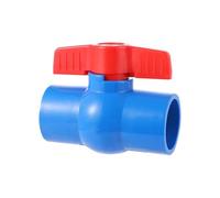 PVC Elbow Fitting,5Pcs Plastic Faucet Quick-Open Valve Switch ID20/25/32/40mm Water Supply PVC Straight Ball Valve Round Flat Mouth Type Blue Switch(Inner Diameter 32mm)