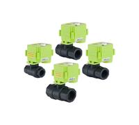 PVC Electric Ball Valve with Manual Switch 2 Way with Actuator IP65 Female Thread Motorized AC/DC 12V 24V 220V(Dc12-xy-03s)