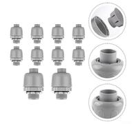 PVC Electrical Flexible Conduit Connectors 10 Pack With NPT Thread Designed For Multiple Installation Applications In Industrial Settings(3/8)